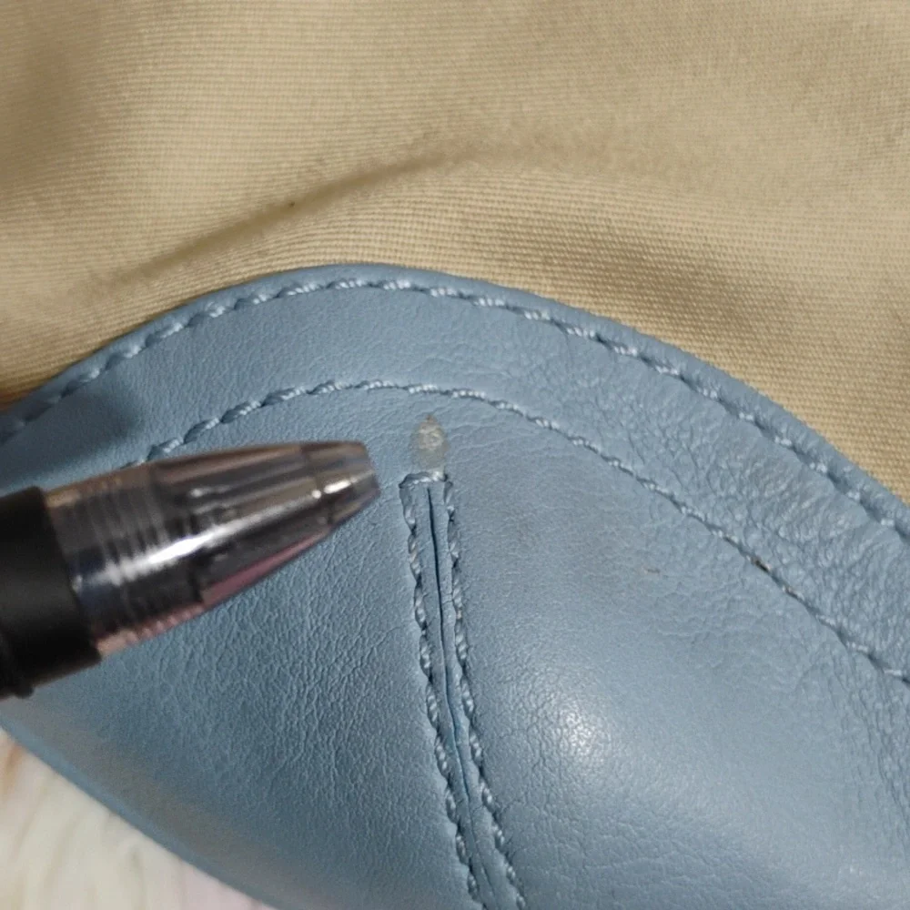 Coach Y2K Blue/Tan Denim & Leather Mini Shoulder Bag W Dust Bag - Picture 14 of 14